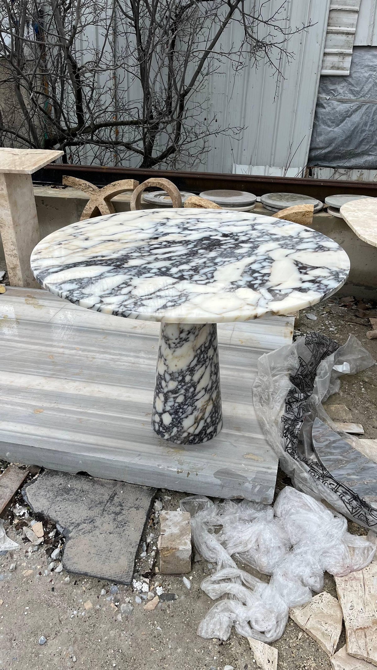 Calacatta Viola Round Dining Table, Ø 90 cm