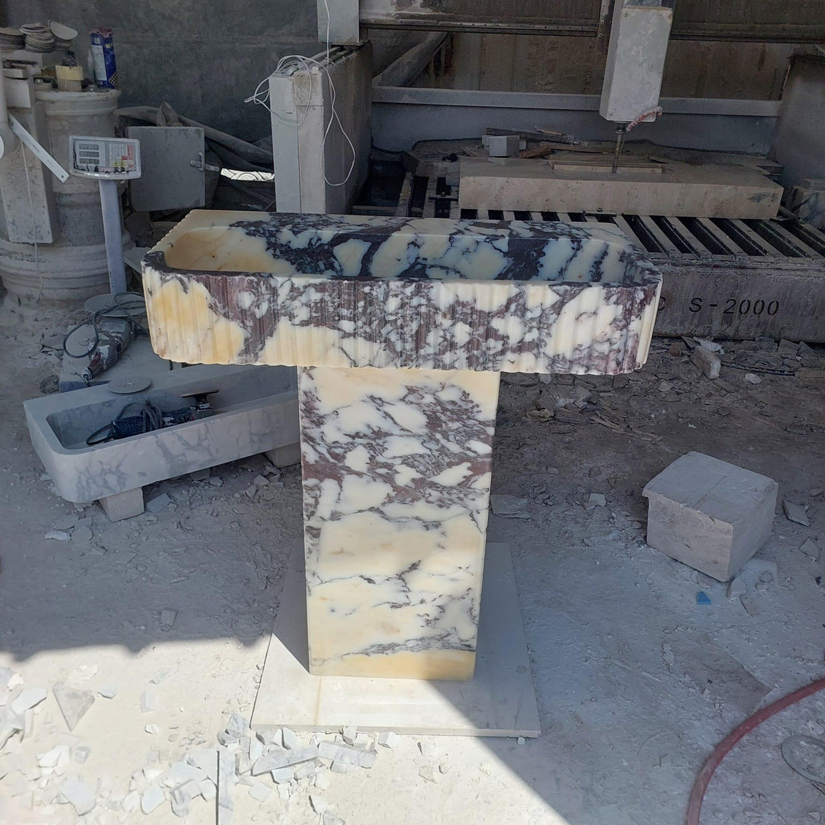 Calacatta Viola Pedestal Vanity
