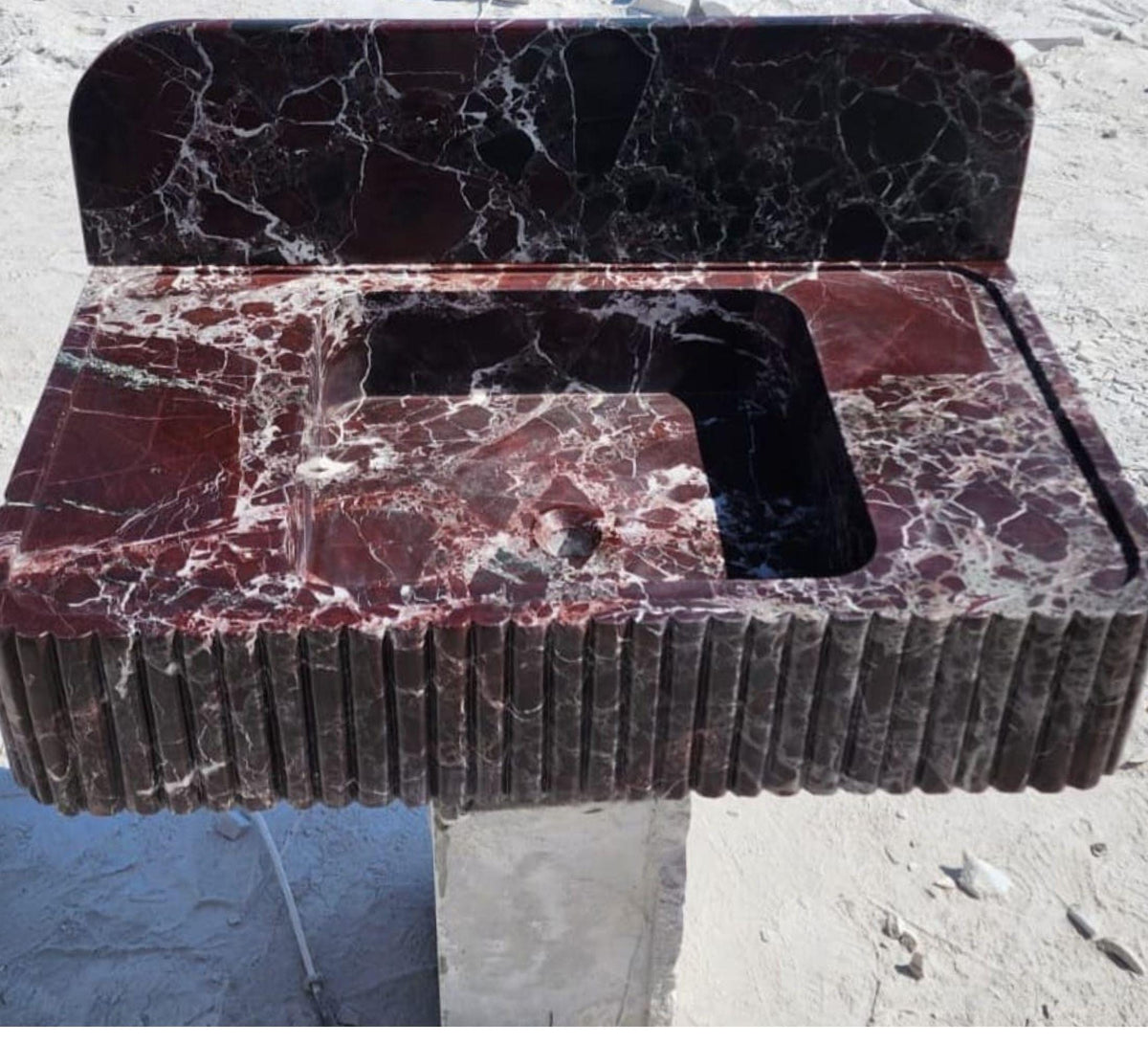 Rosso Levanto Sink, 35 in
