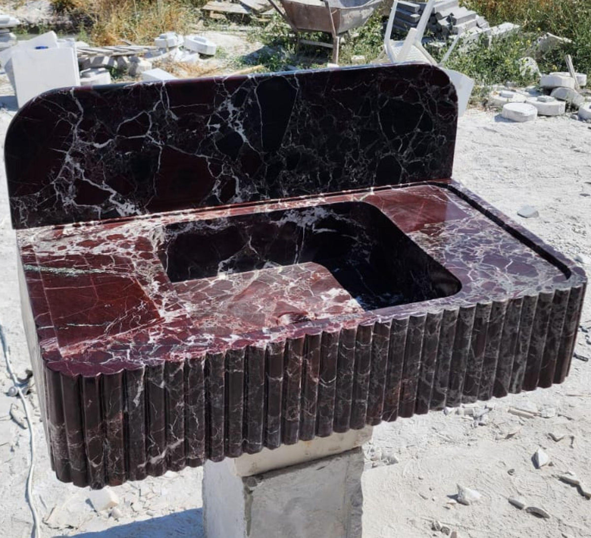 Rosso Levanto Sink, 35 in