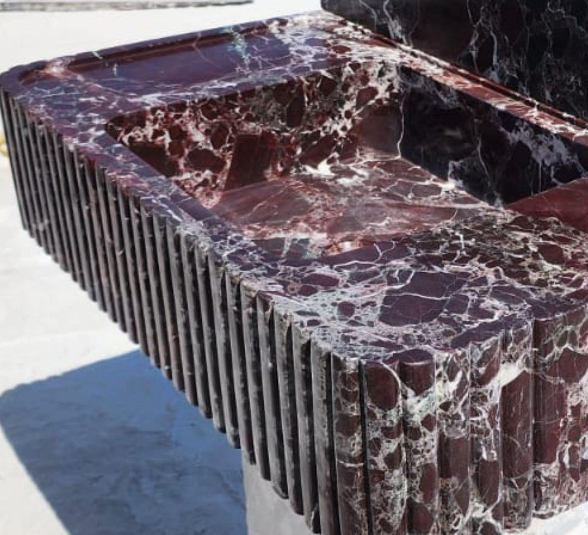 Rosso Levanto Sink, 35 in