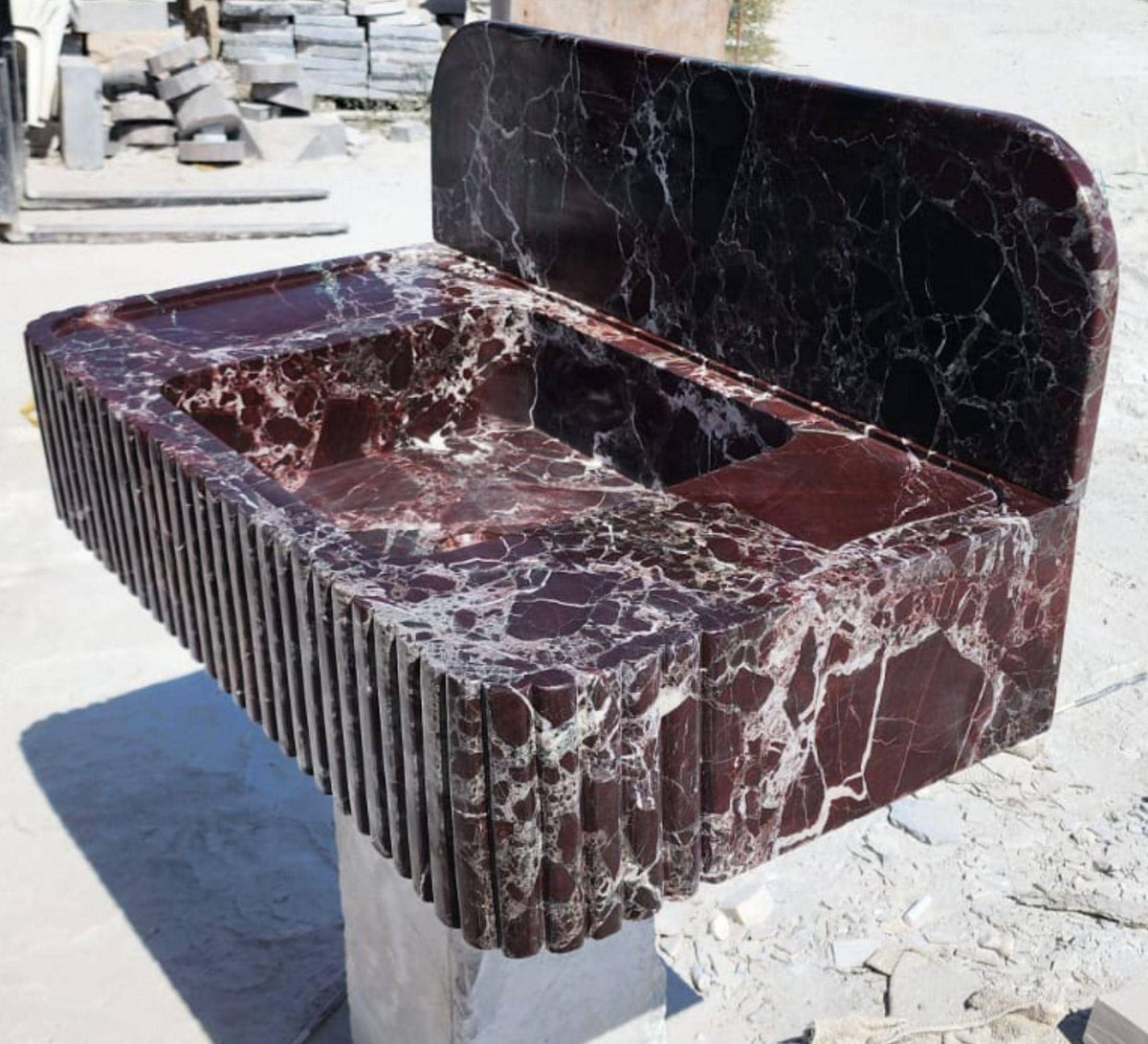Rosso Levanto Sink, 35 in