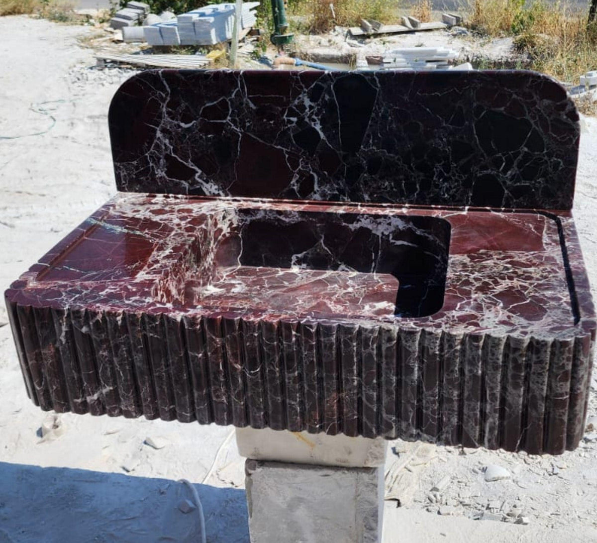 Rosso Levanto Sink, 35 in