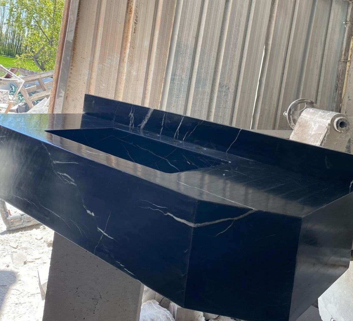 Nero Marquina Floating Vanity