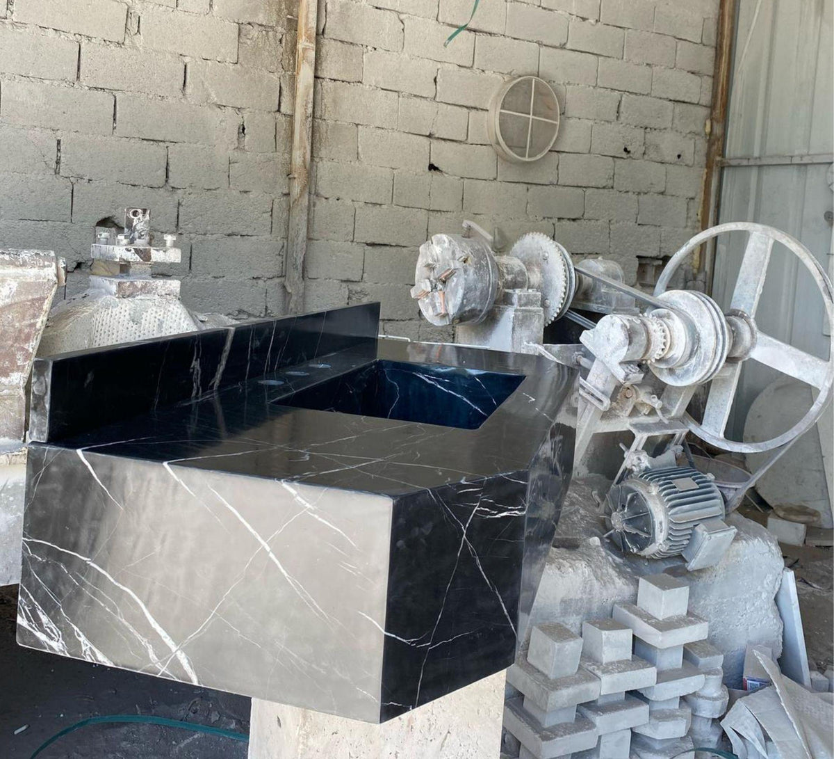 Nero Marquina Floating Vanity
