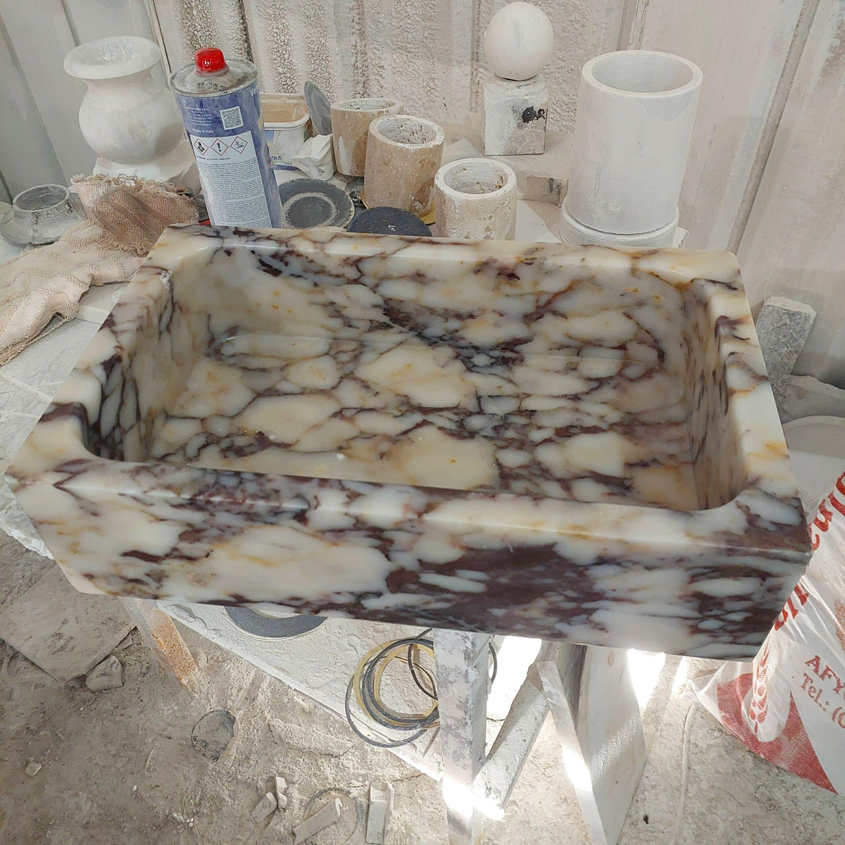 Calacatta Viola Powder Room Sink