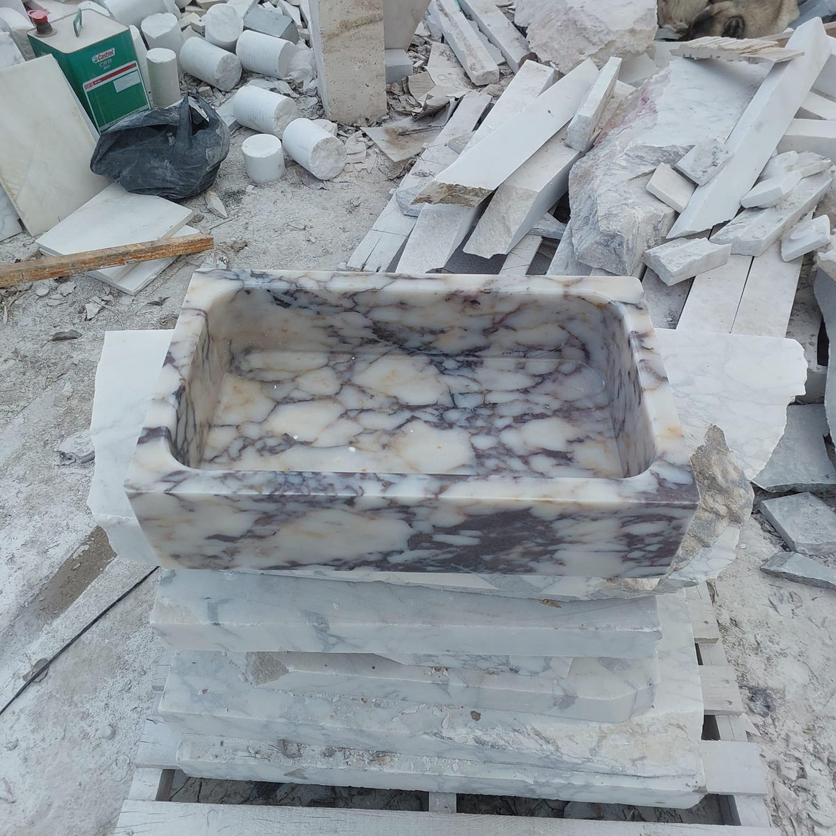 Calacatta Viola Powder Room Sink