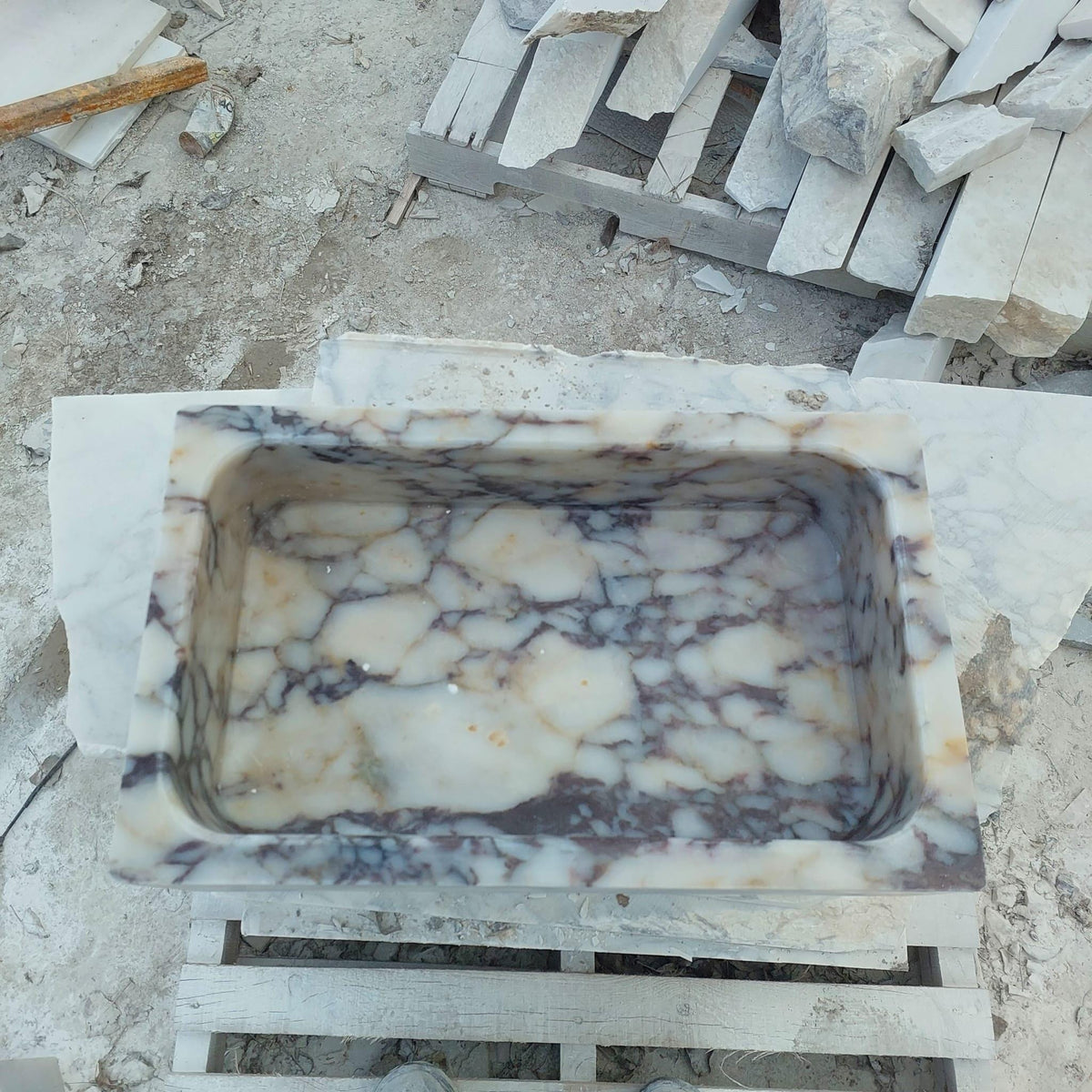 Calacatta Viola Powder Room Sink