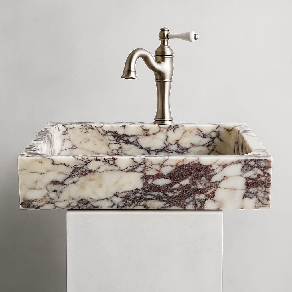 Calacatta Viola Marble Sink