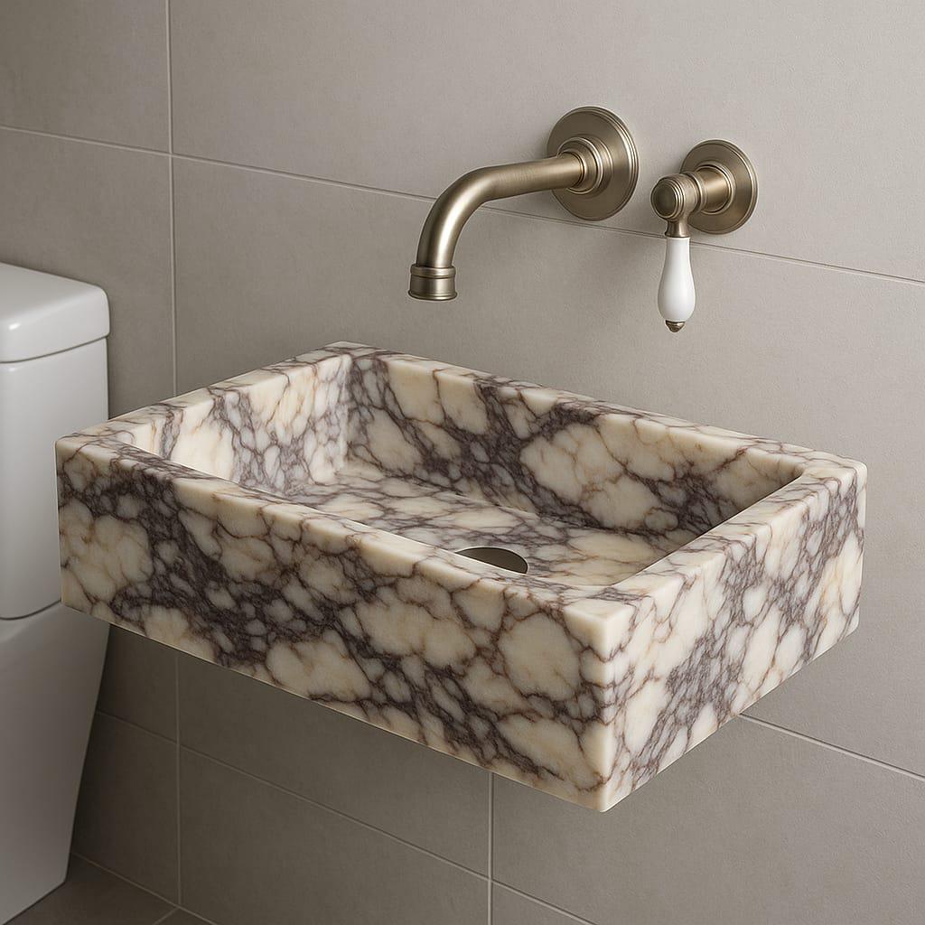 Calacatta Viola Powder Room Sink