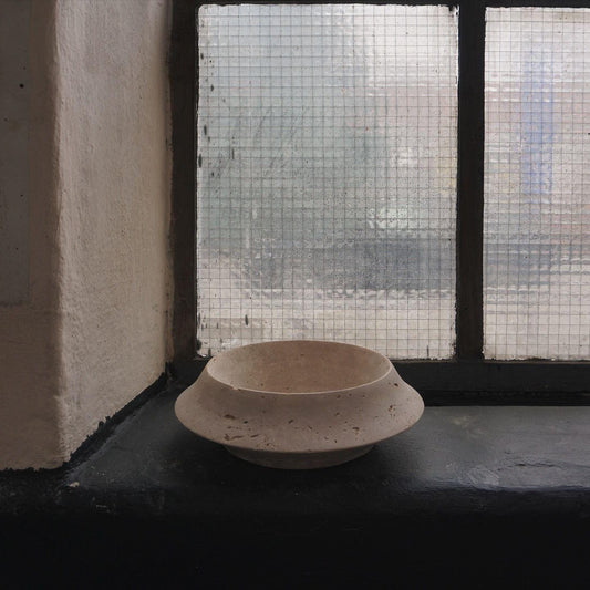 Travertine Marble UFO Bowl