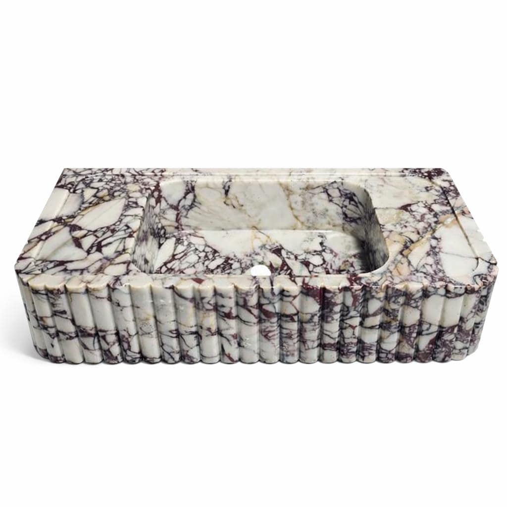 Calacatta Viola Marble Wall-Mounted Sink