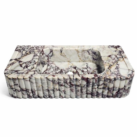 Calacatta Viola Marble Wall-Mounted Sink