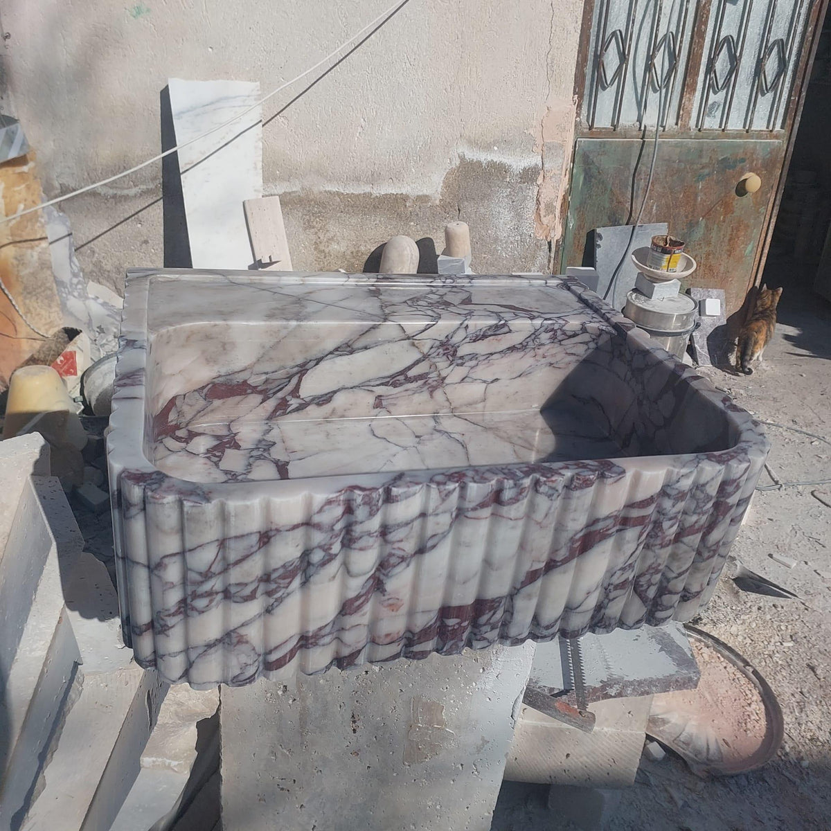 Calacatta Viyola Marble Vessel Sink
