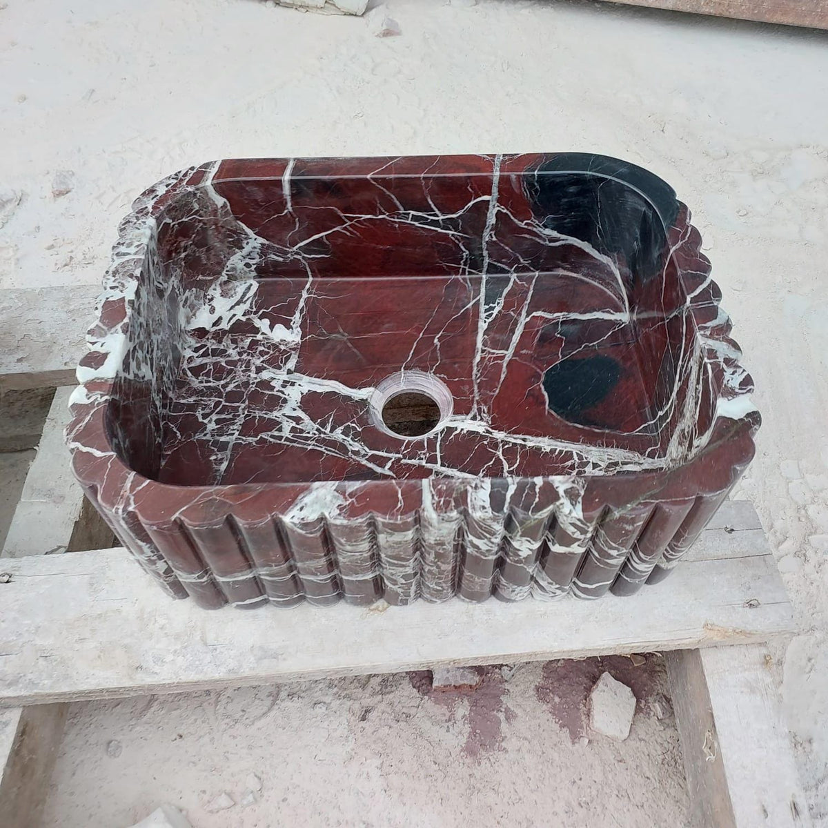 Rosso Levanto Marble Sink