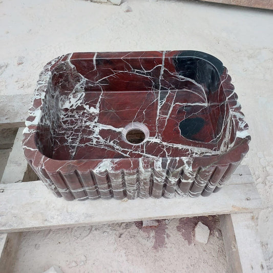Rosso Levanto Marble Sink