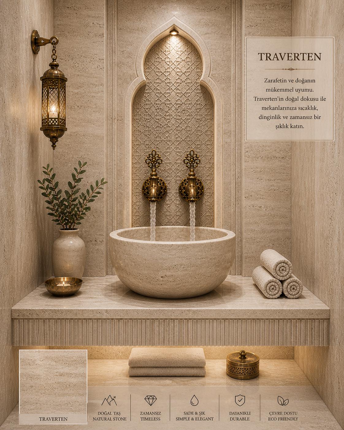 Luxury Marble Sink – Turkish Hammam Basin