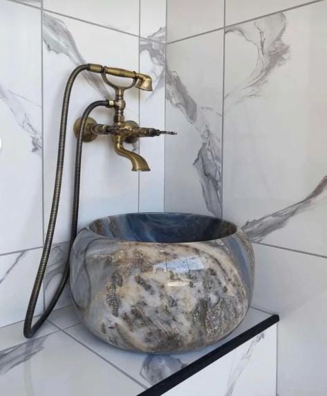 Hamam Tipi Tezgâh Üstü Kurna, Ø 45 cm