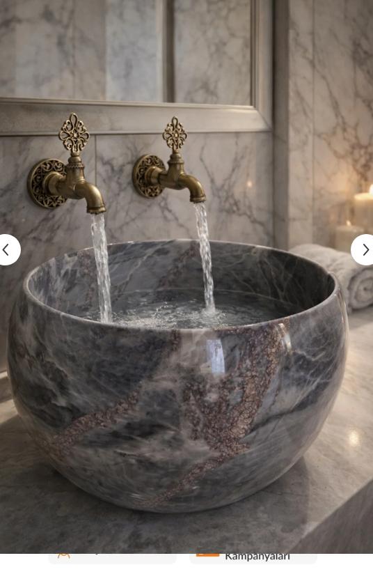 Hamam Tipi Tezgâh Üstü Kurna, Ø 45 cm