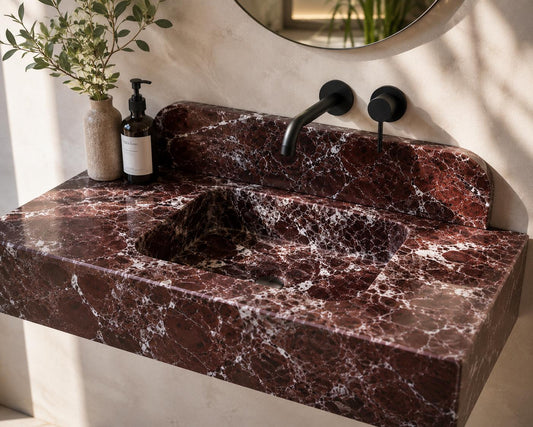 Rosso Levanto Marble Sink