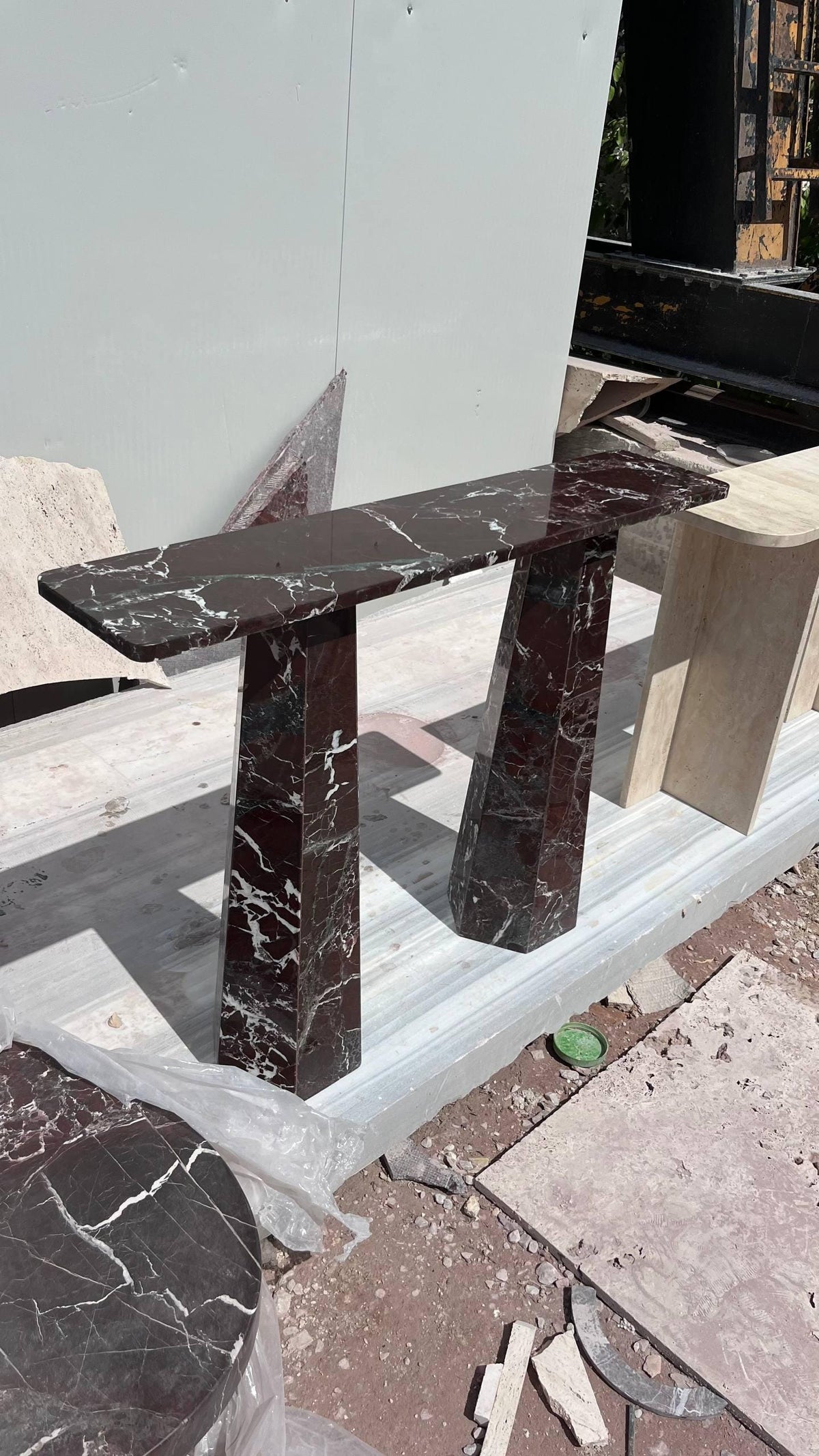 Calacatta Viola Marble Console Table