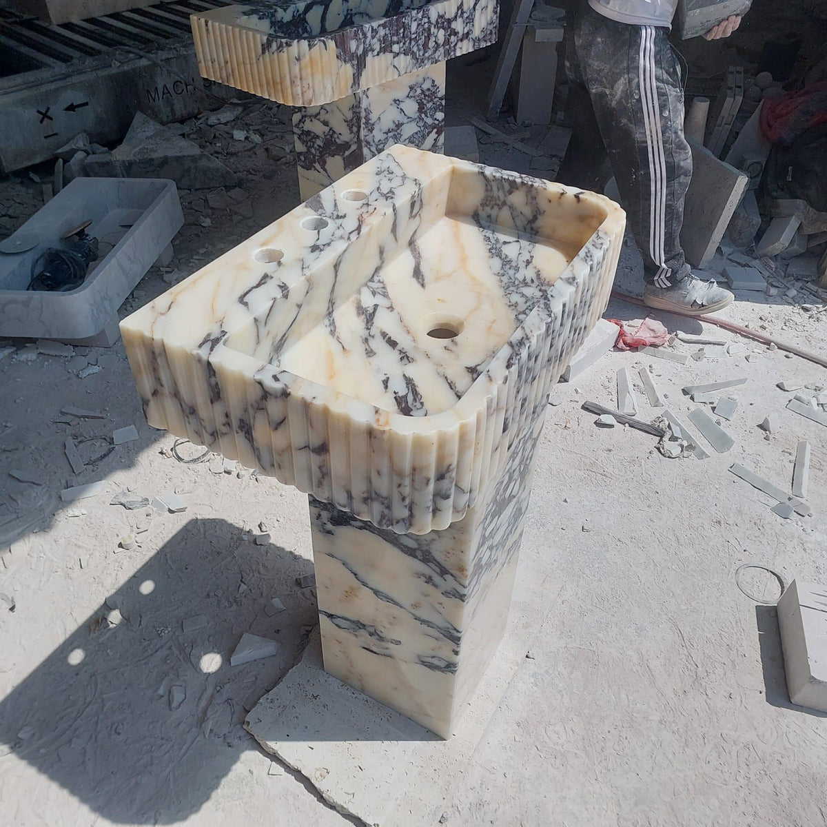 Calacatta Viola Pedestal Vanity