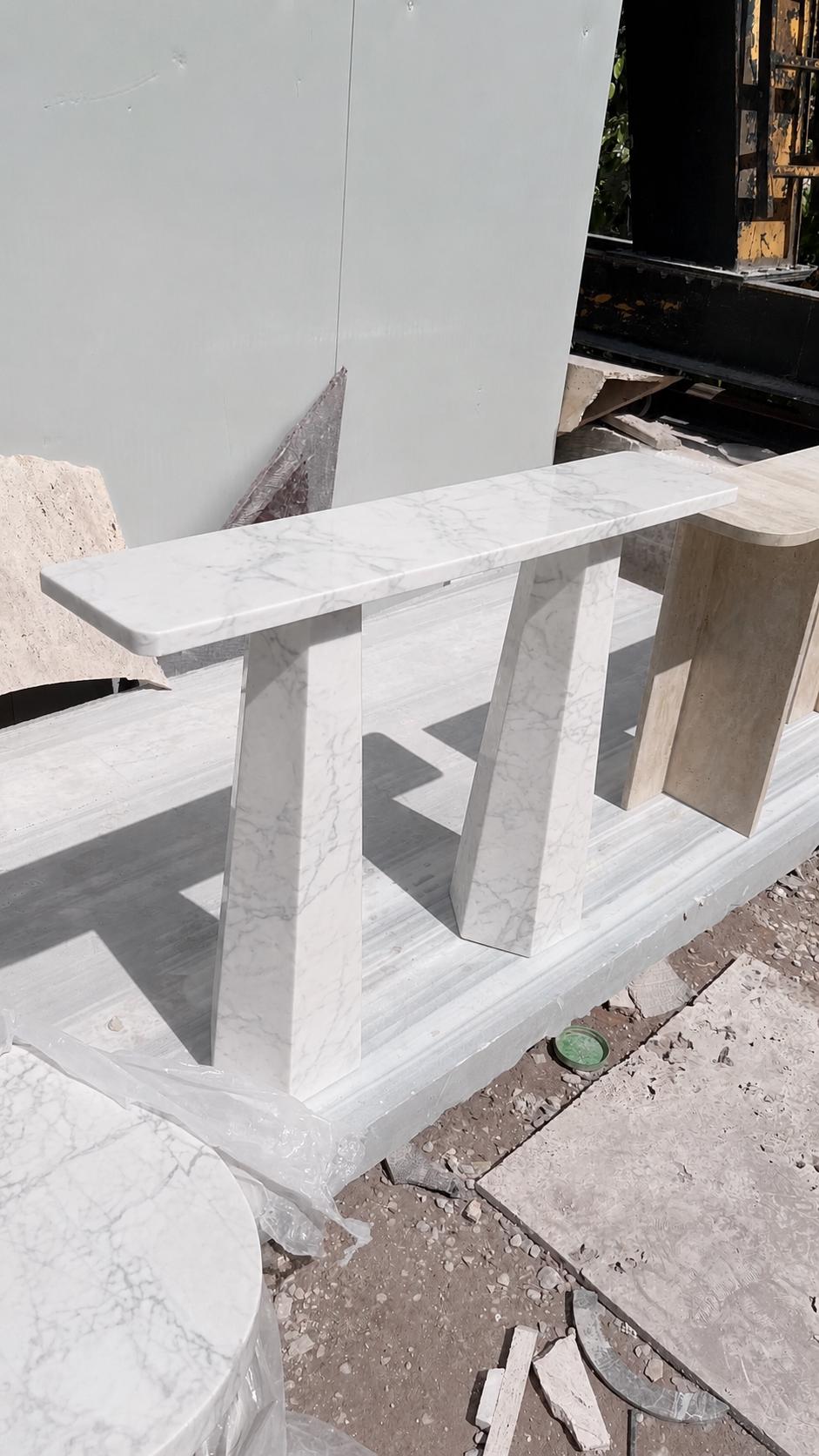 Marble Console Table, 110 cm