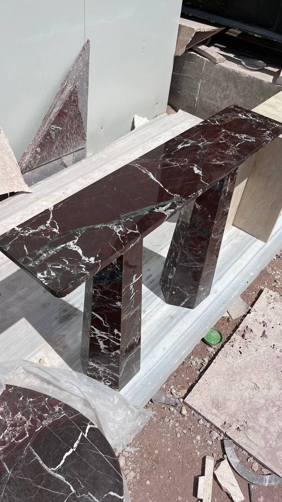 Marble Console Table, 110 cm