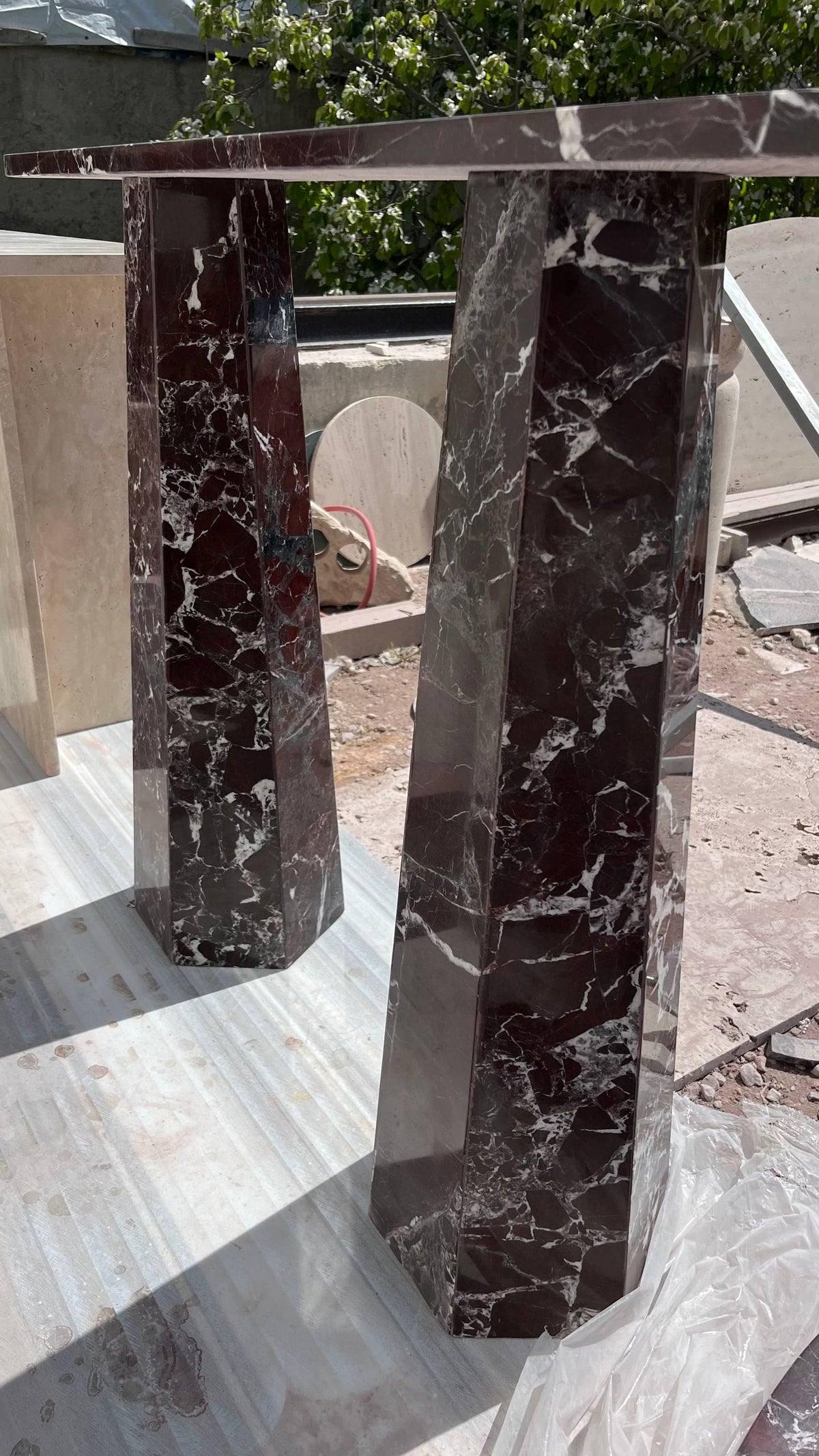 Marble Console Table, 110 cm