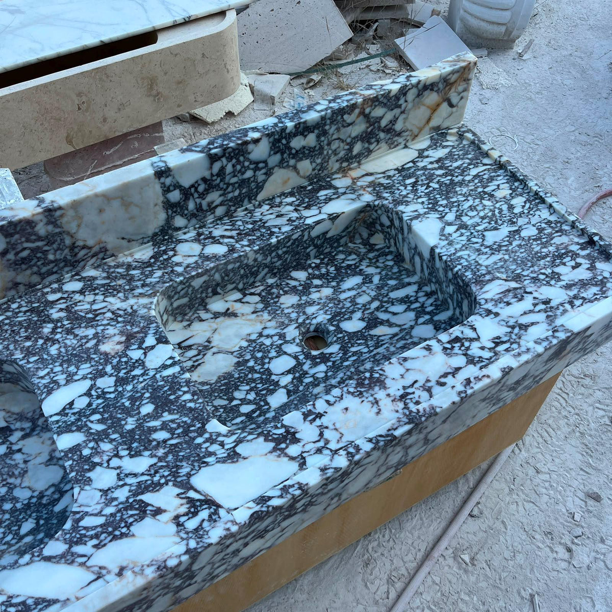 Calacatta Viola Double Vanity Top, 60 in