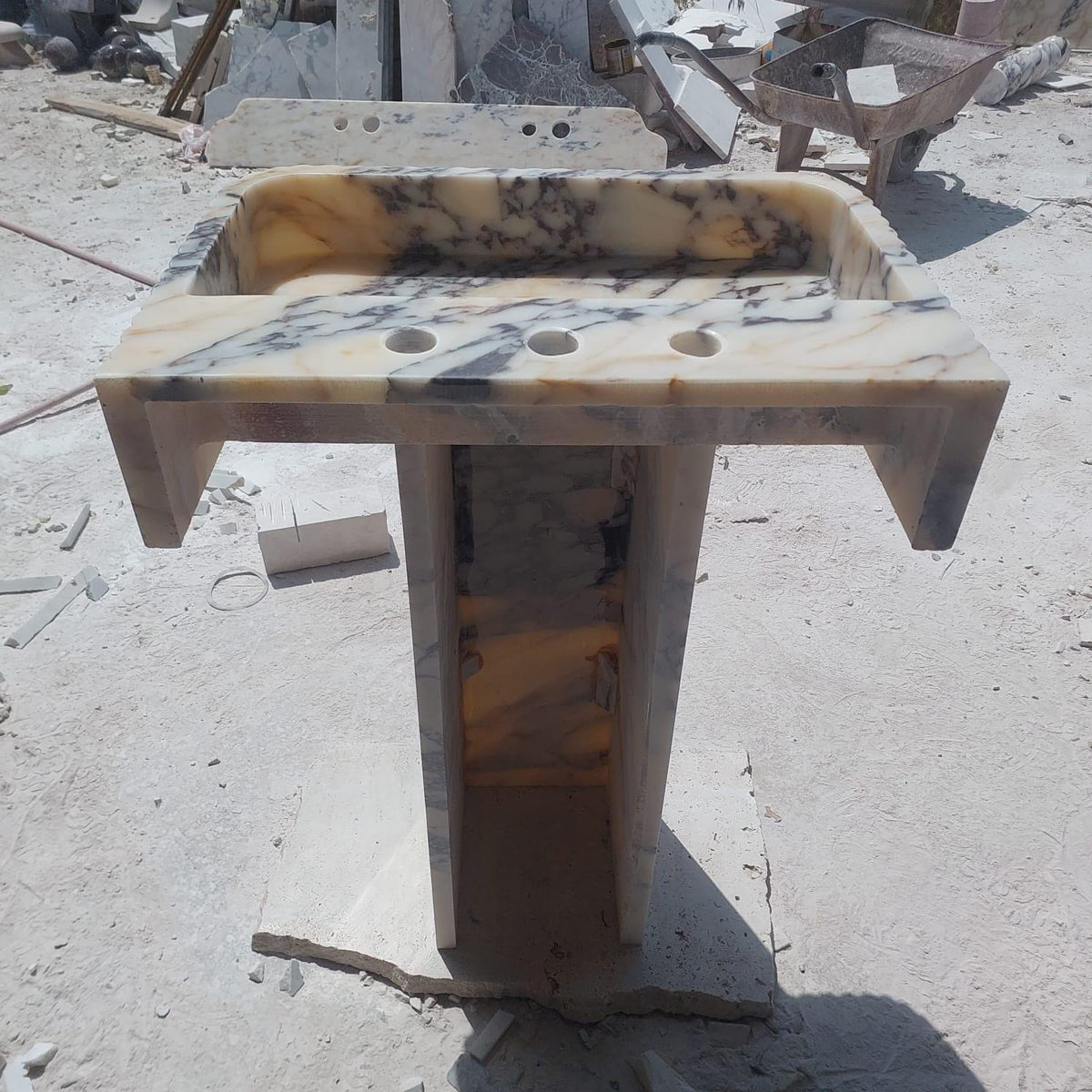 Calacatta Viola Pedestal Vanity