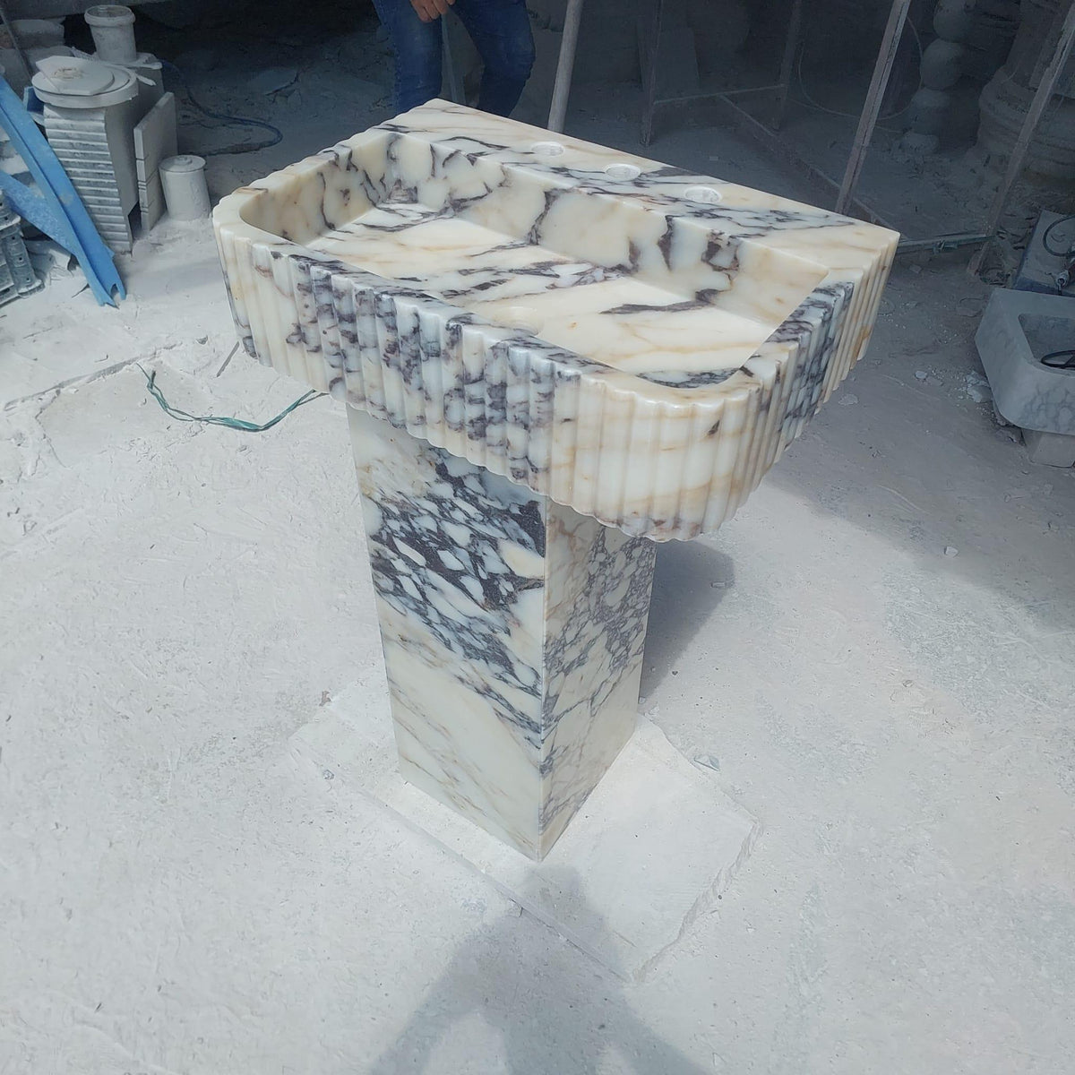 Calacatta Viola Pedestal Vanity