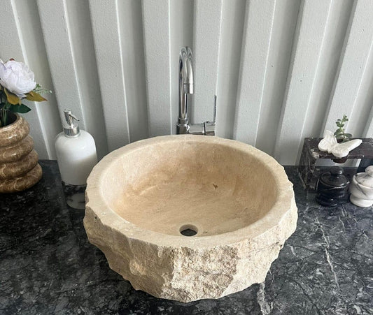Natural Travertine Vessel Sink