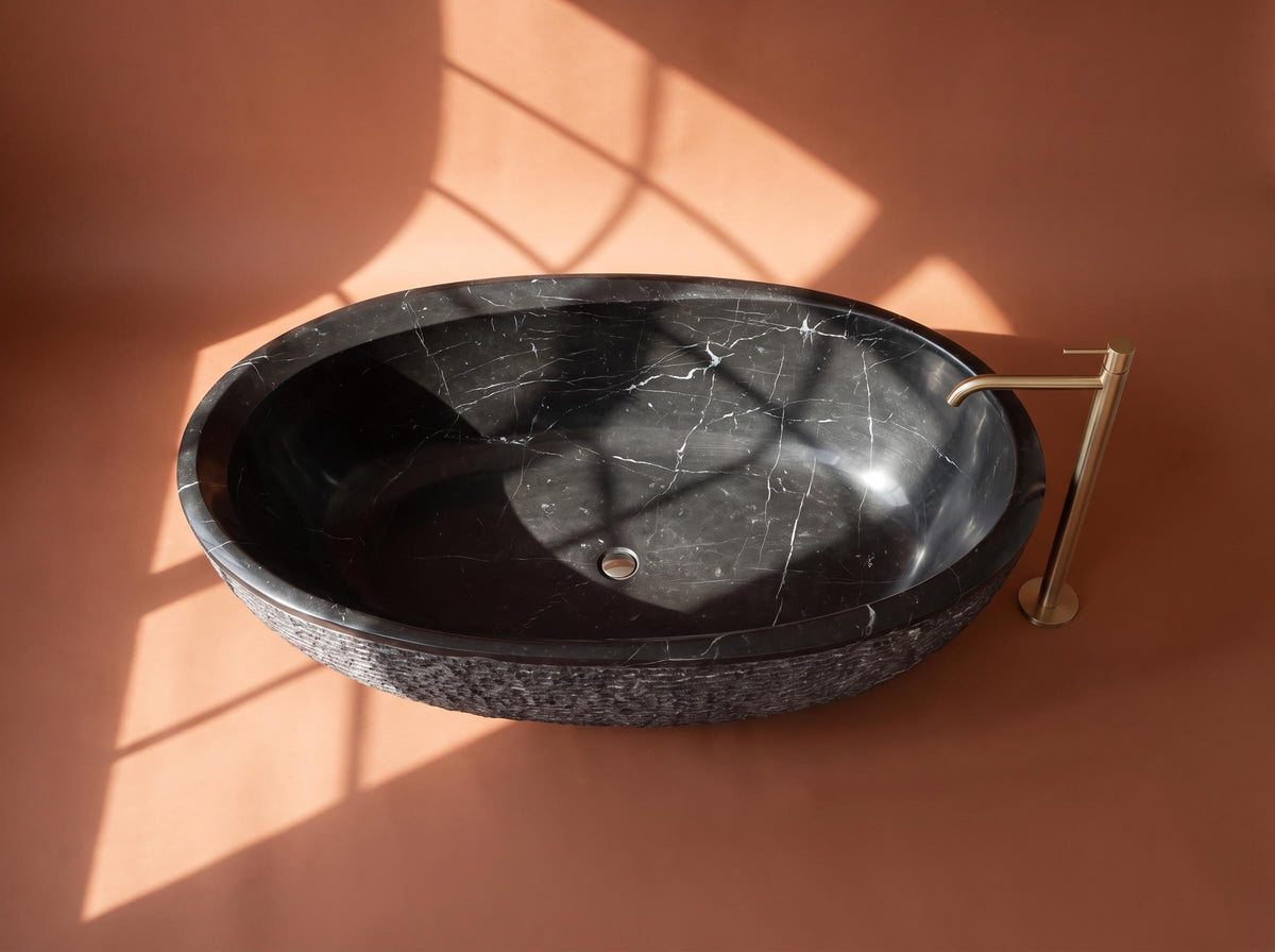 Nero Marquina Freestanding Bathtub