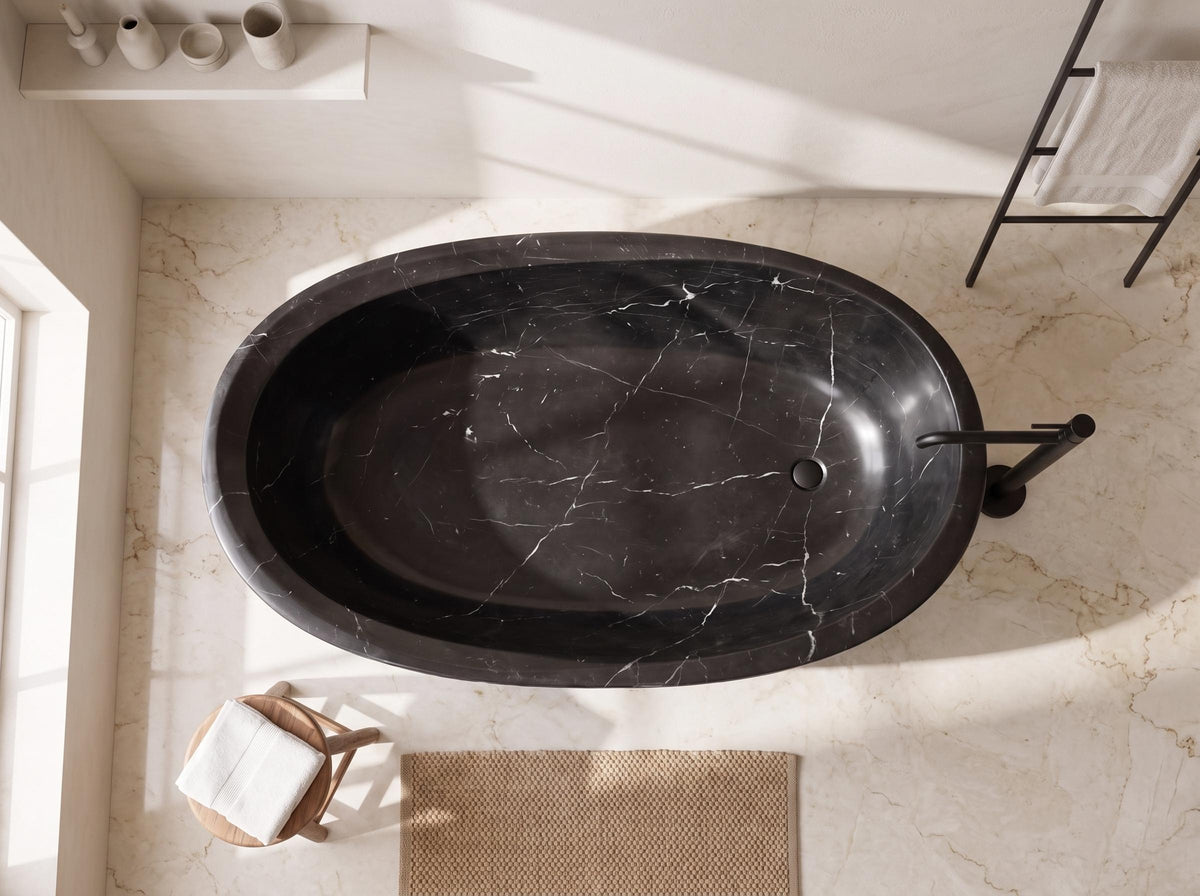 Nero Marquina Freestanding Bathtub